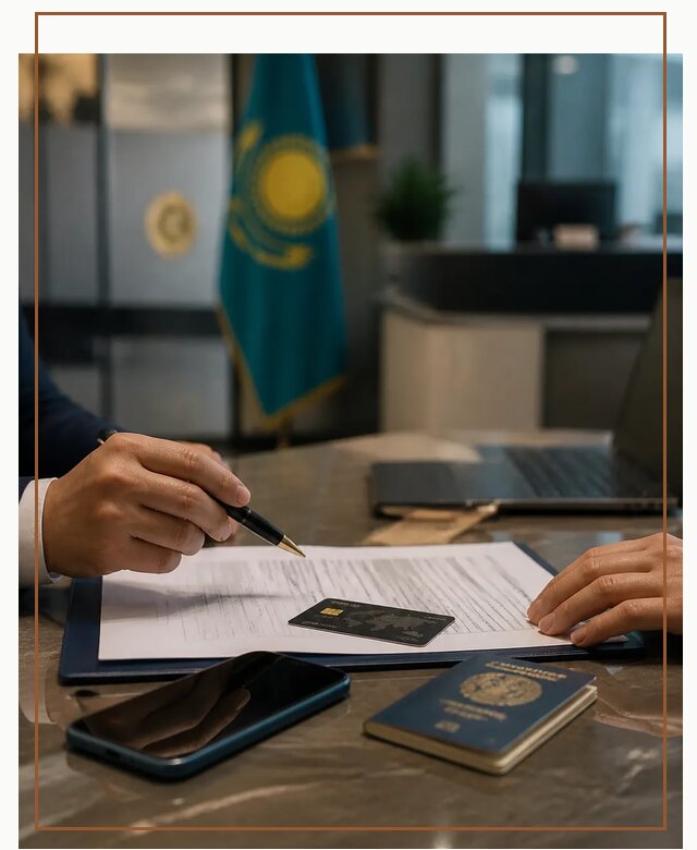Открытие счета и банковской карты в Казахстане в Мегионе